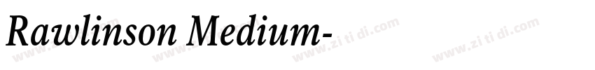 Rawlinson Medium字体转换